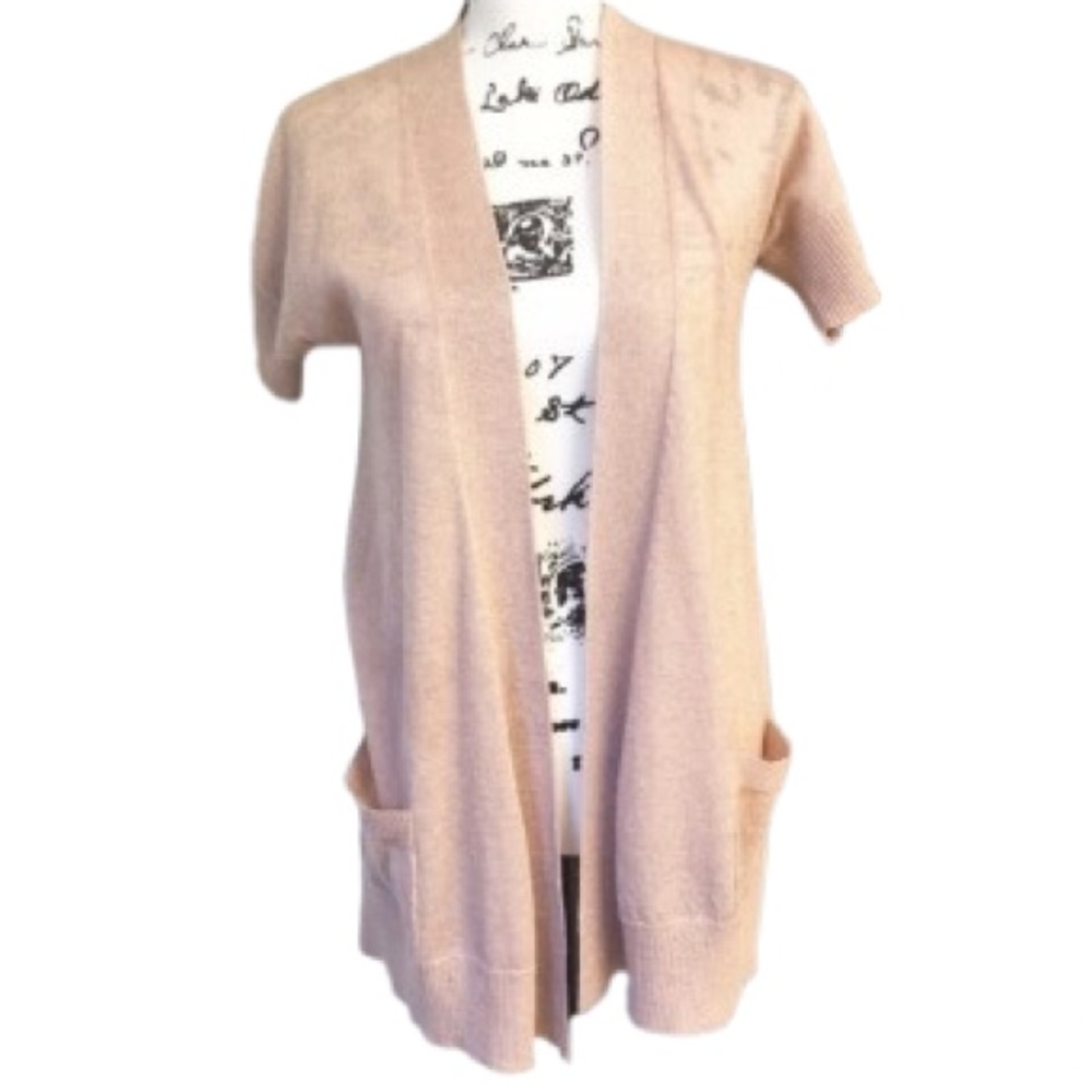 New York‎ & Company Pink Glitter Cardigan